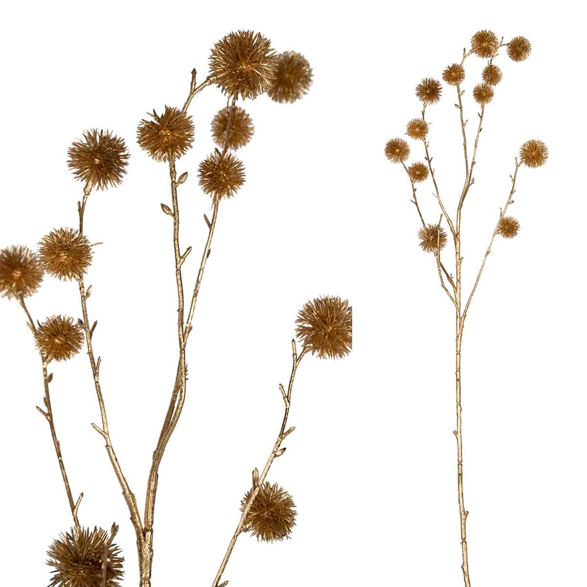 PTMD Twig Plant Kastanje Kunsttak - 46 x 12 x 80 cm - Goud