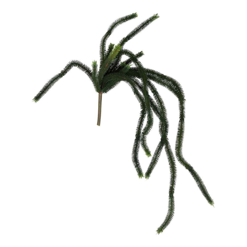 PTMD Leaves Plant Lycophyte Kunsttak - 64 x 14 x 74 cm - Donker groen