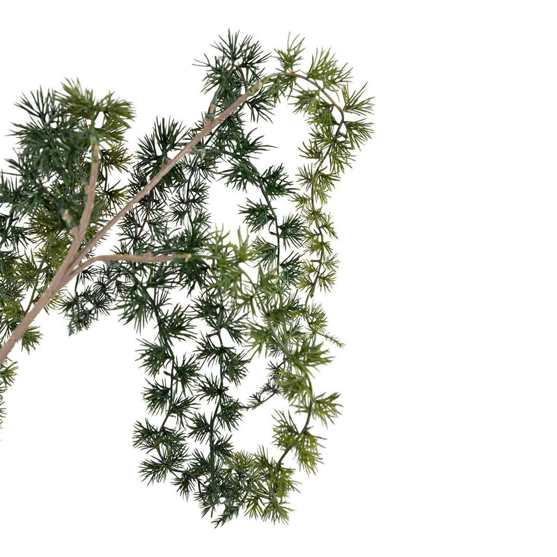 PTMD Leaves Plant Pijnboom Kunsttak Hangend - 46 x 28 x 59 cm - Groen