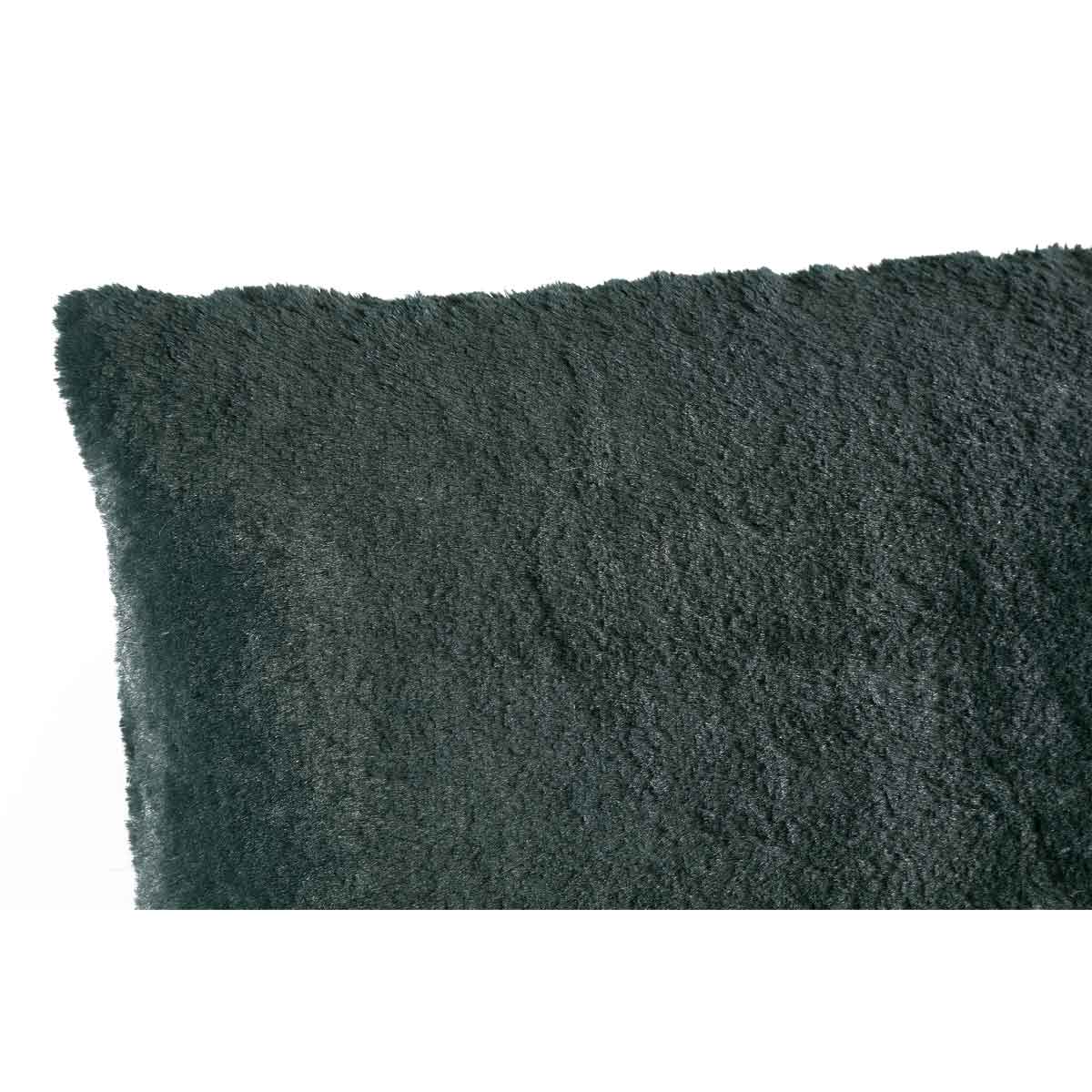 PTMD Mattie Vierkant Kussen - 45 x 10 x 45 cm - Vegan Bont - Groen