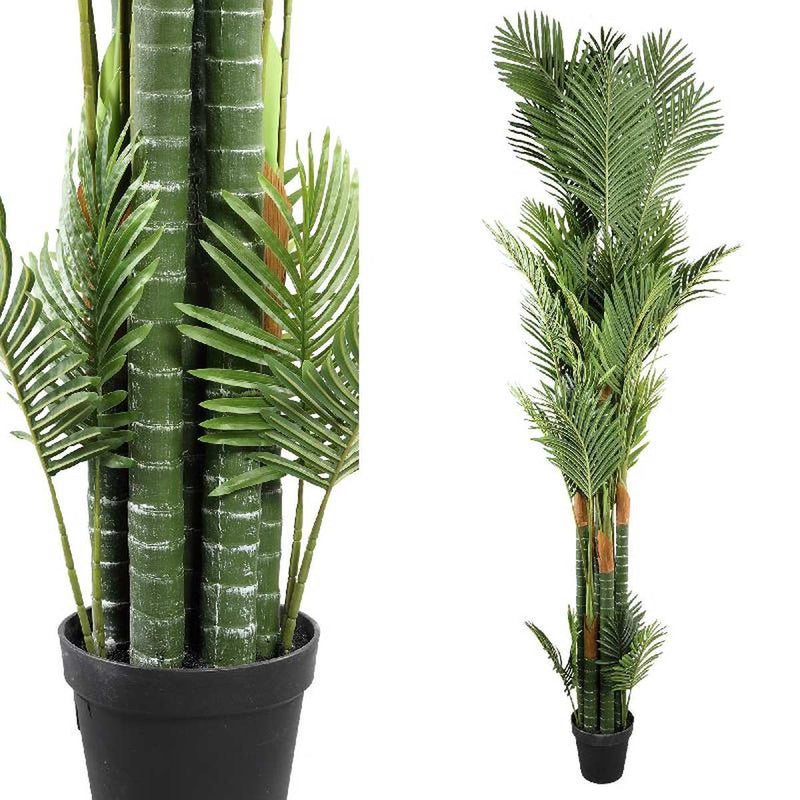 PTMD Hawaii Palm Kunstplant - 200 x 145 x 250 cm - Plastic Pot - Groen