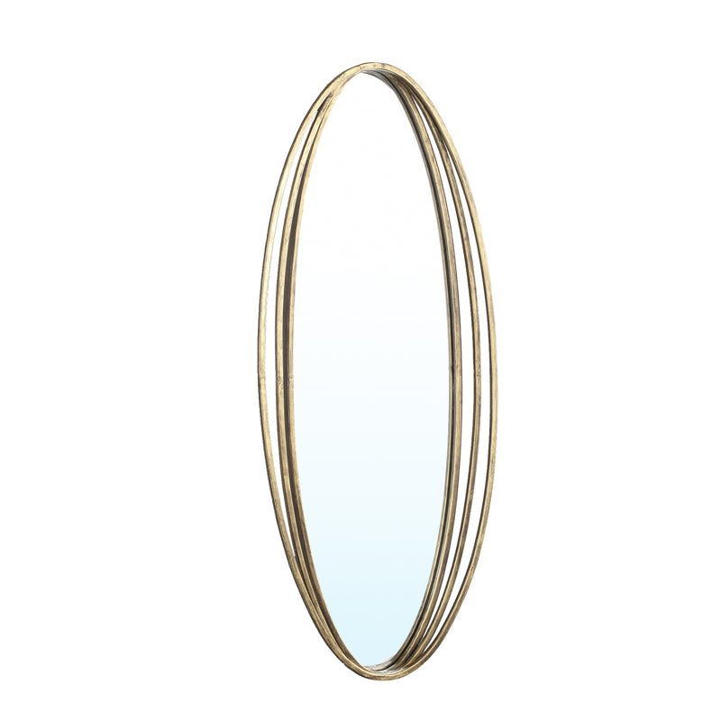 PTMD Kassy Ovale Spiegel - 34,5 x 3,5 x 80 cm - Metaal - Goud