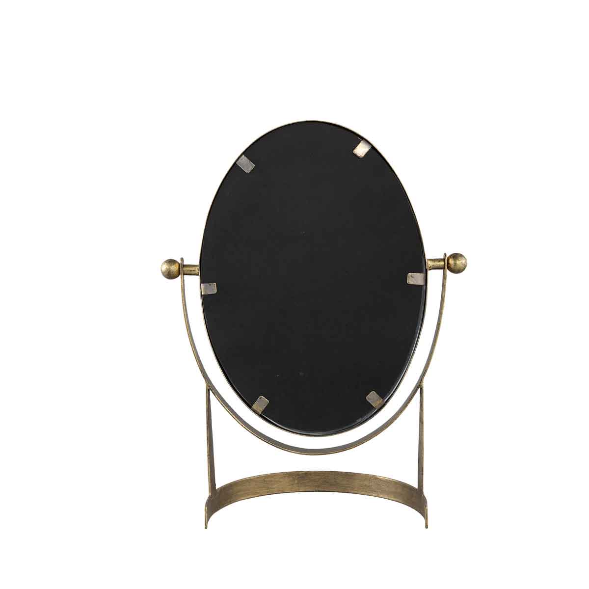 PTMD Annika Ovale Spiegel - 27,5 x 13 x 35,5 cm - Metaal - Goud