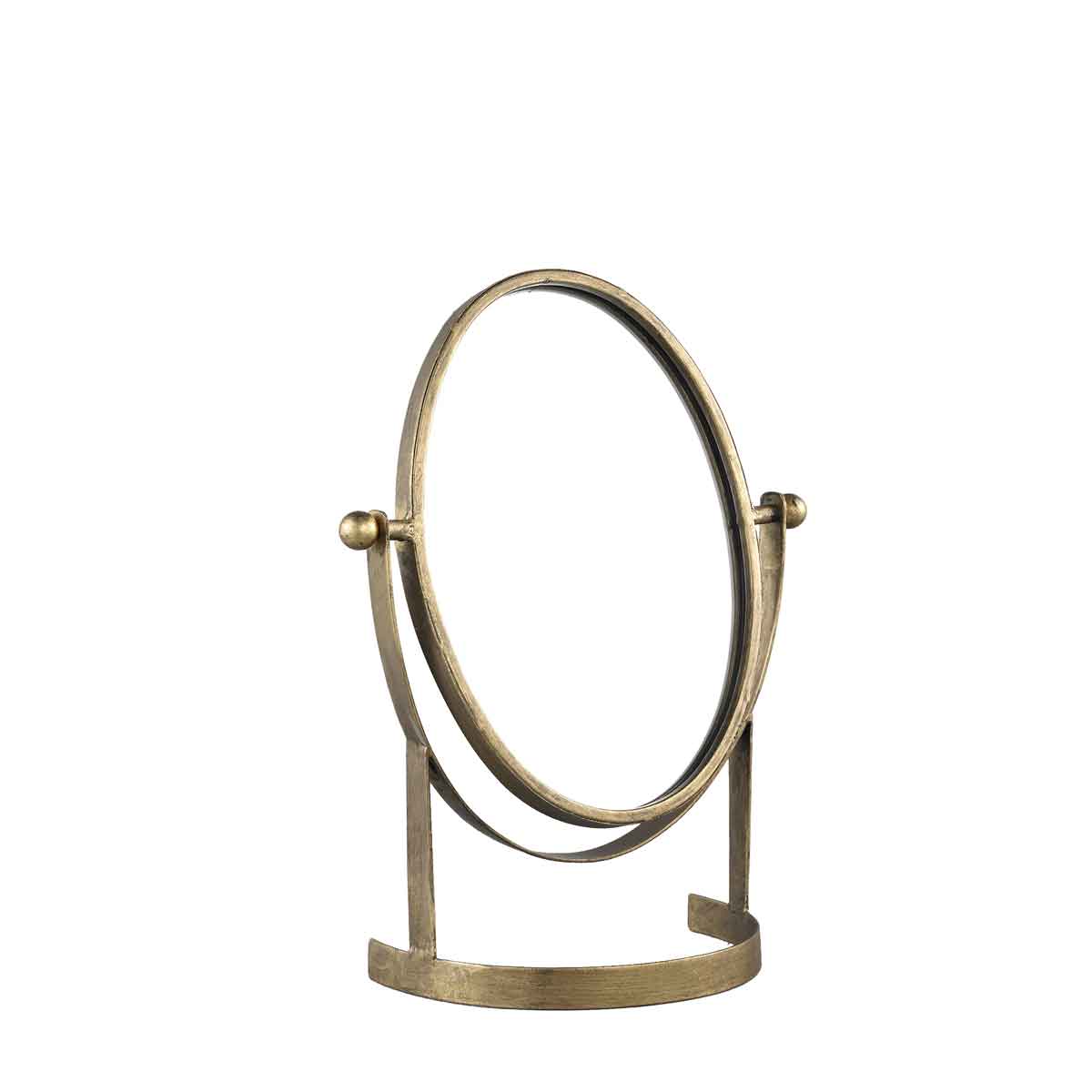 PTMD Annika Ovale Spiegel - 27,5 x 13 x 35,5 cm - Metaal - Goud