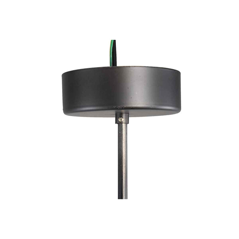 PTMD Viviane Ronde Hanglamp - H28 x Ø45,5 cm - Metaal - Zwart