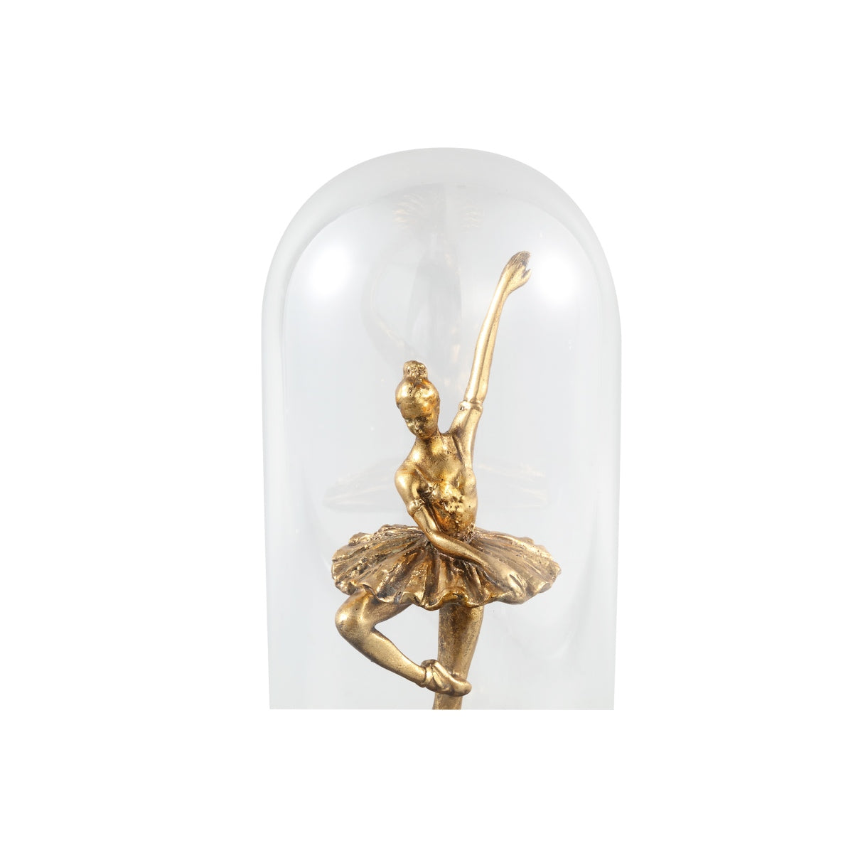 PTMD Ballet Ronde Stolp Ballerina - H30 x Ø14,5 cm - Poly - Goud