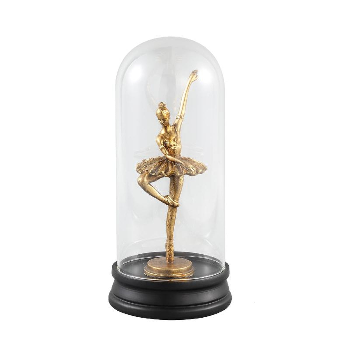 PTMD Ballet Ronde Stolp Ballerina - H30 x Ø14,5 cm - Poly - Goud