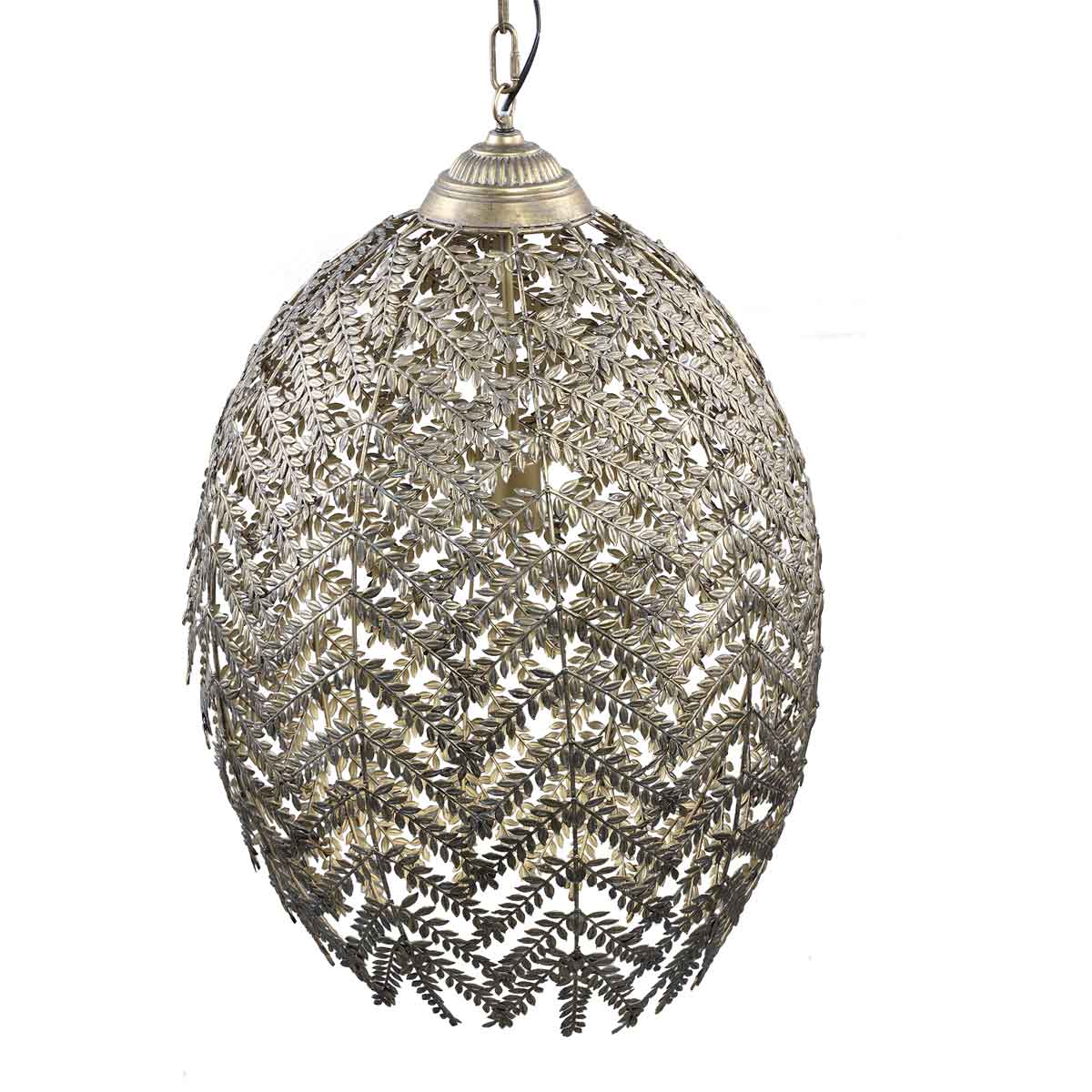 PTMD Katie Hanglamp Bladeren - H183,5 x Ø55 cm - Metaal - Goud