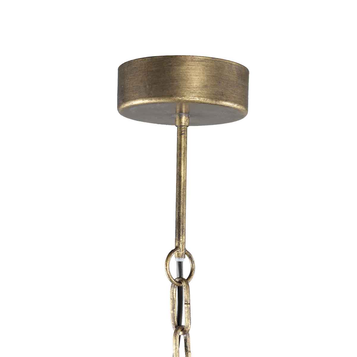 PTMD Katie Hanglamp Bladeren - H183,5 x Ø55 cm - Metaal - Goud
