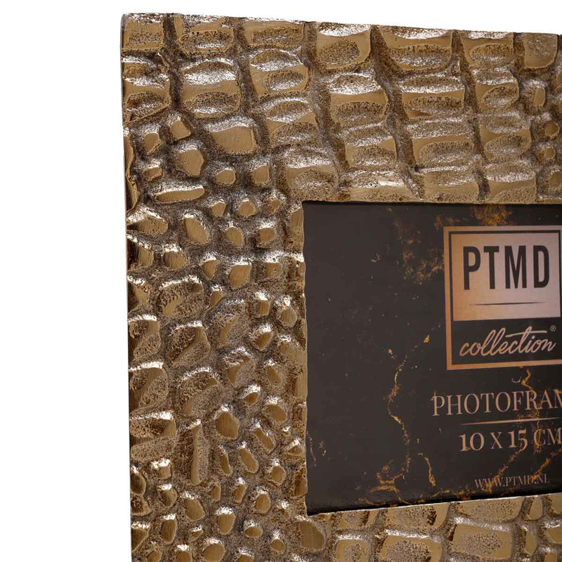 PTMD Nile Rechthoekige Fotolijst - 23,5 x 1 x 18 cm - Aluminium - Goud