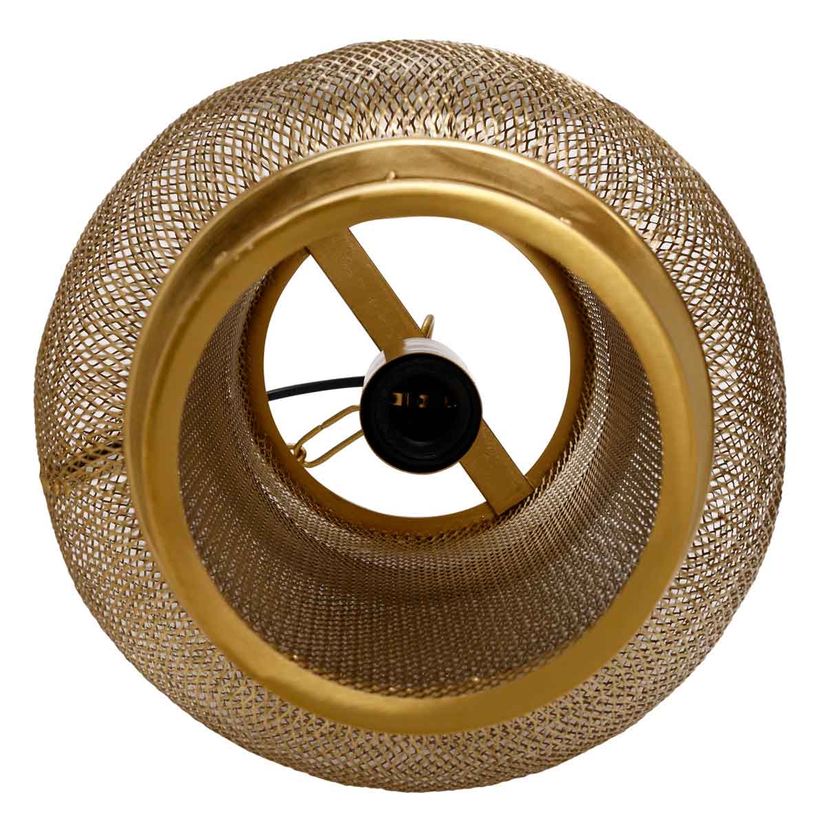 PTMD Mandy Ronde Hanglamp - H45 x Ø25 cm - Ijzer - Goud
