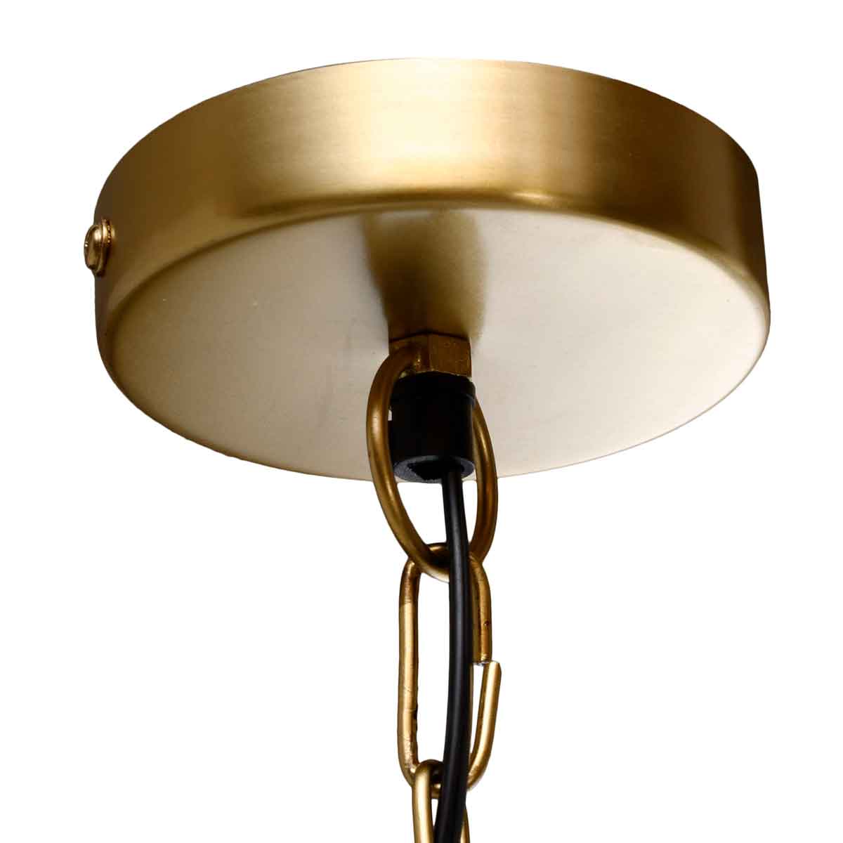 PTMD Mandy Ronde Hanglamp - H45 x Ø25 cm - Ijzer - Goud