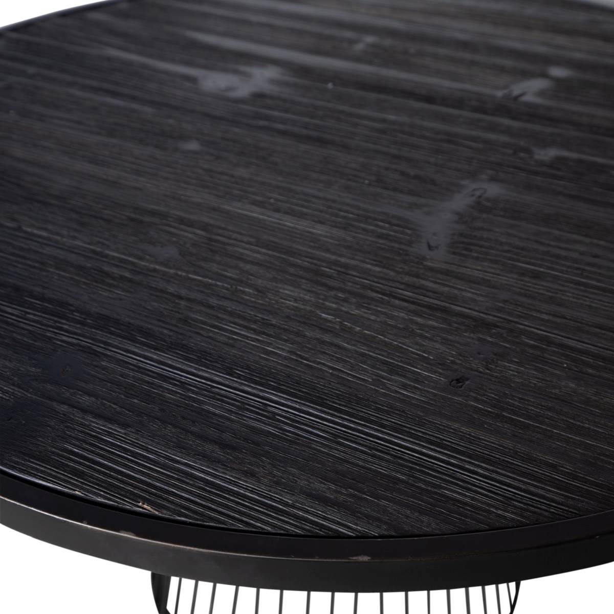 PTMD Ginna Salontafel - 80 x 80 x 50,5 cm  - Metaal - Zwart