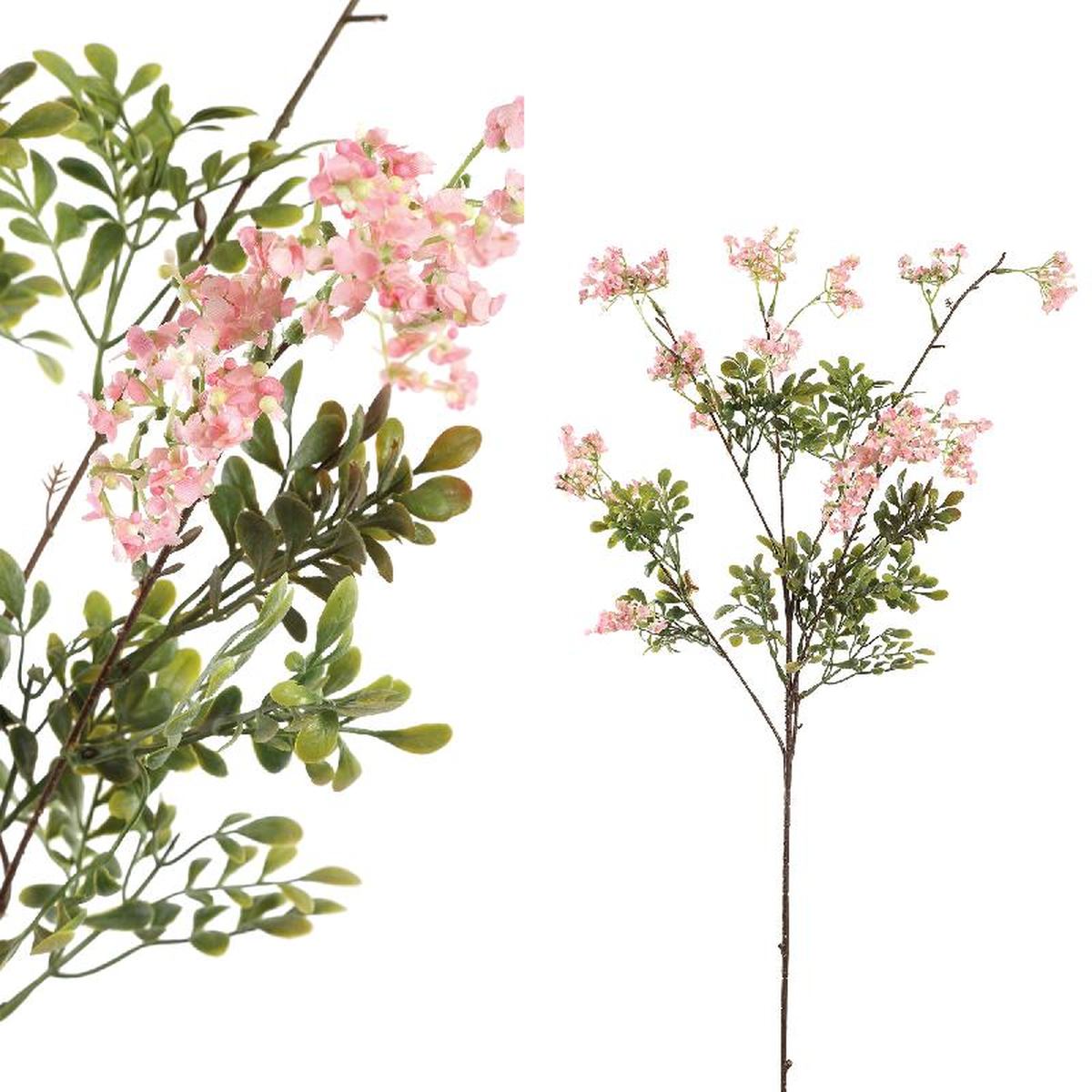 PTMD Bloedendhart Kunsttak - 46 x 15 x 89 cm - Roze