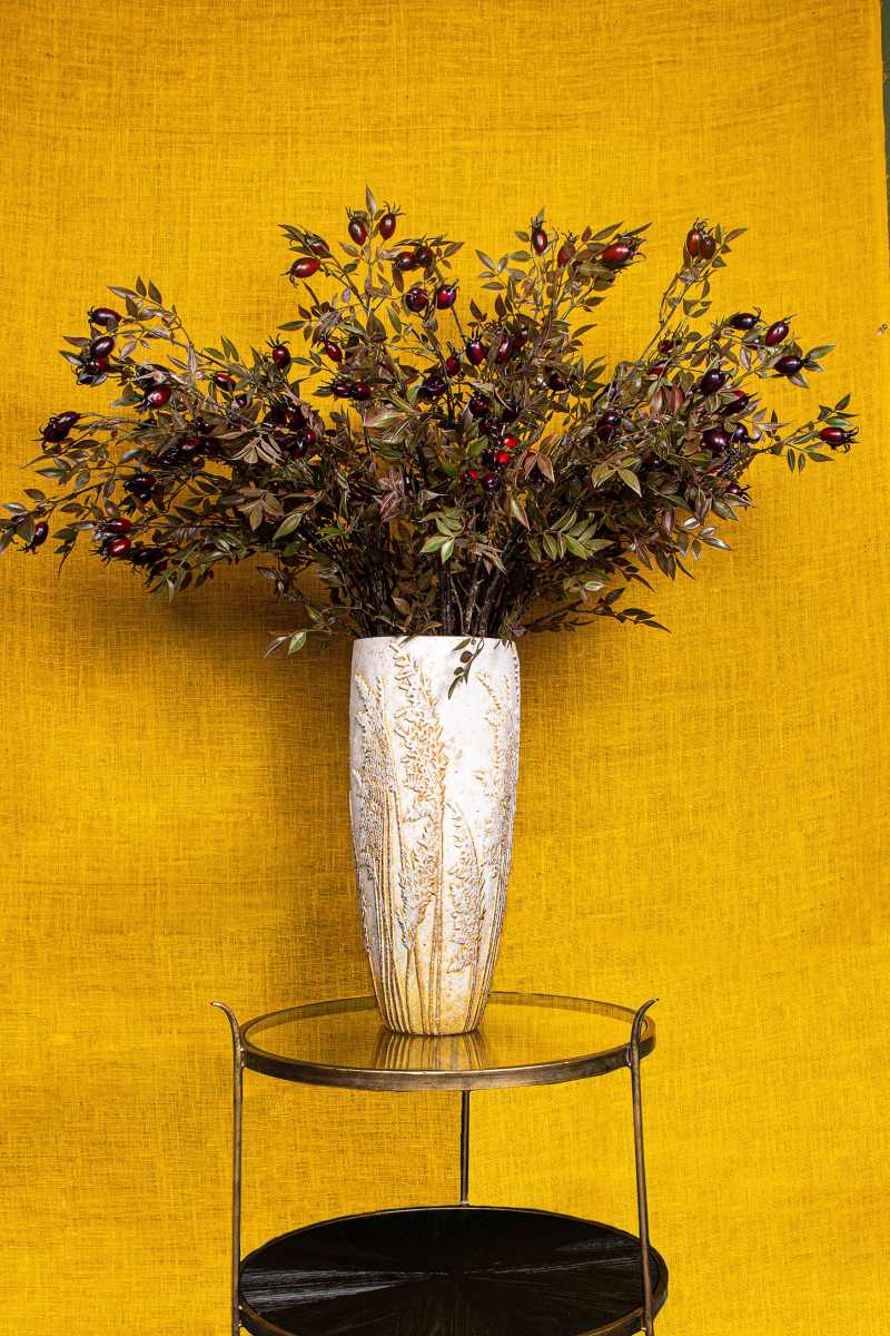 PTMD Bessenstruik Kunsttak - 50 x 12 x 96 cm - Rood