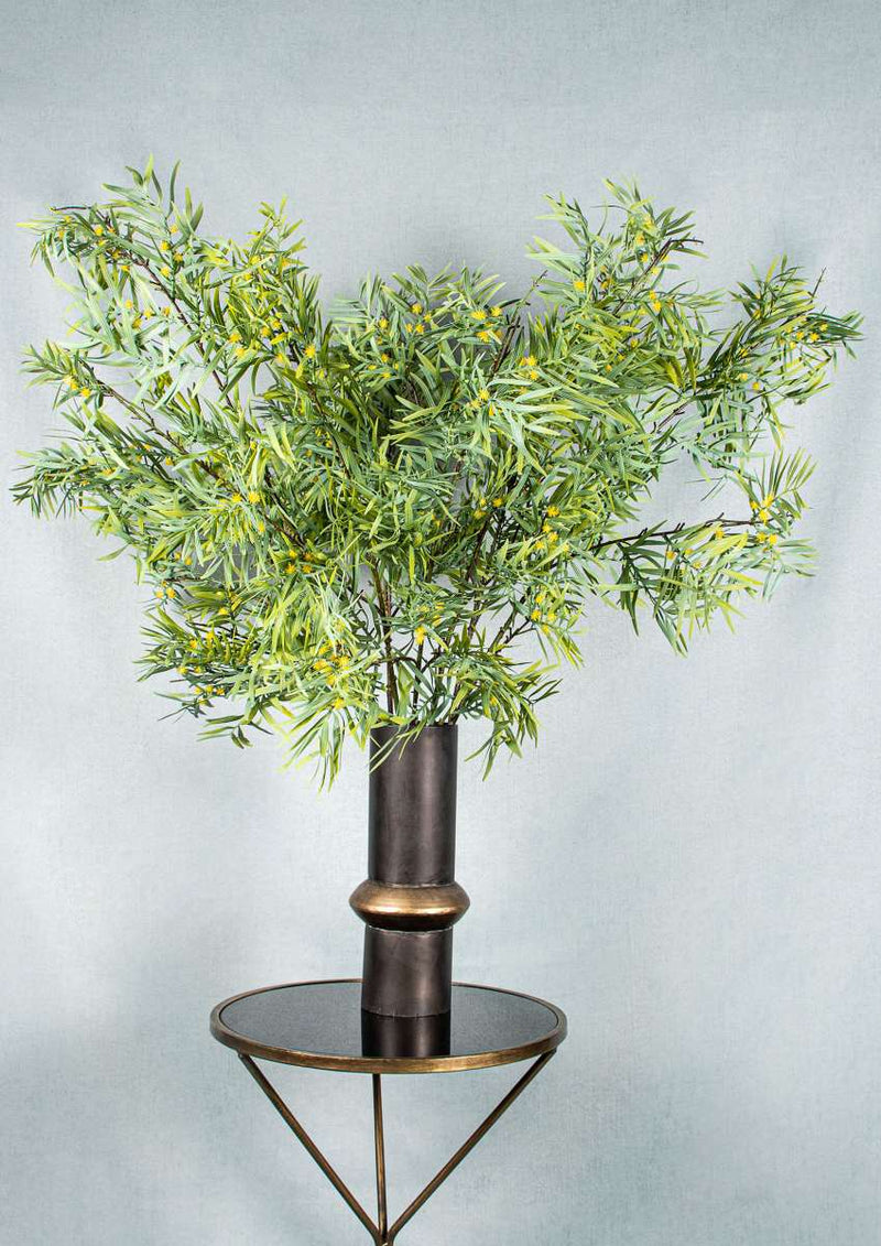 PTMD Bamboe Kunsttak - 60 x 23 x 122 cm - Geel