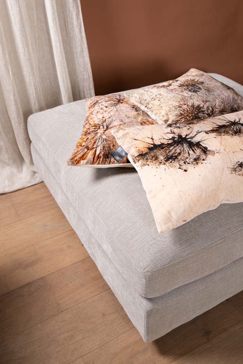 PTMD Lazzy Rechthoekig Kussen - 60x10x40 cm - Katoenen Fluweel - Grijs
