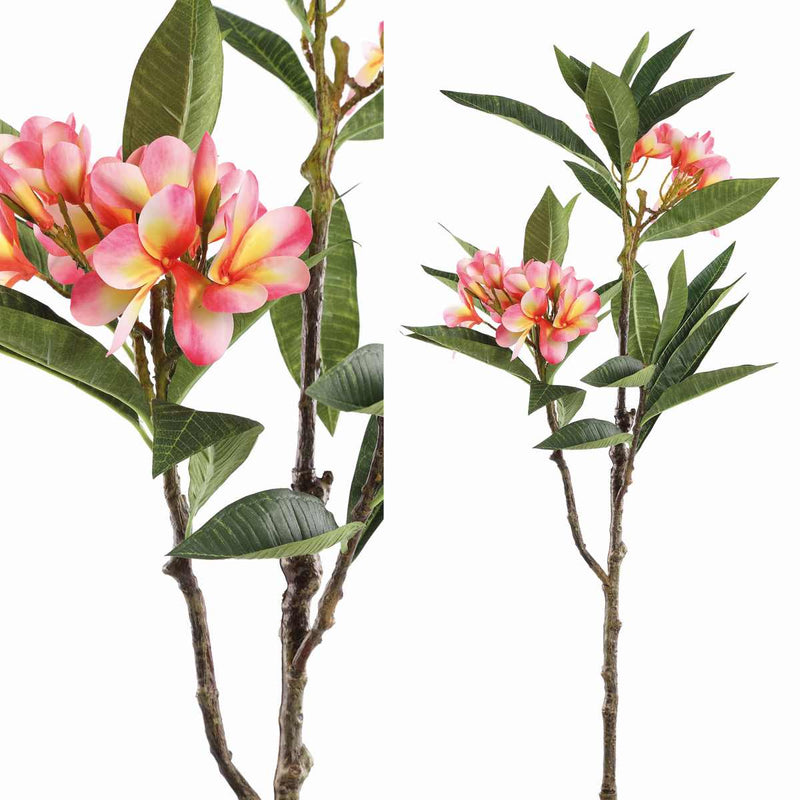 PTMD Plumeria Kunstbloem - 72 x 25 x 110 cm  - Kunststof - Roze