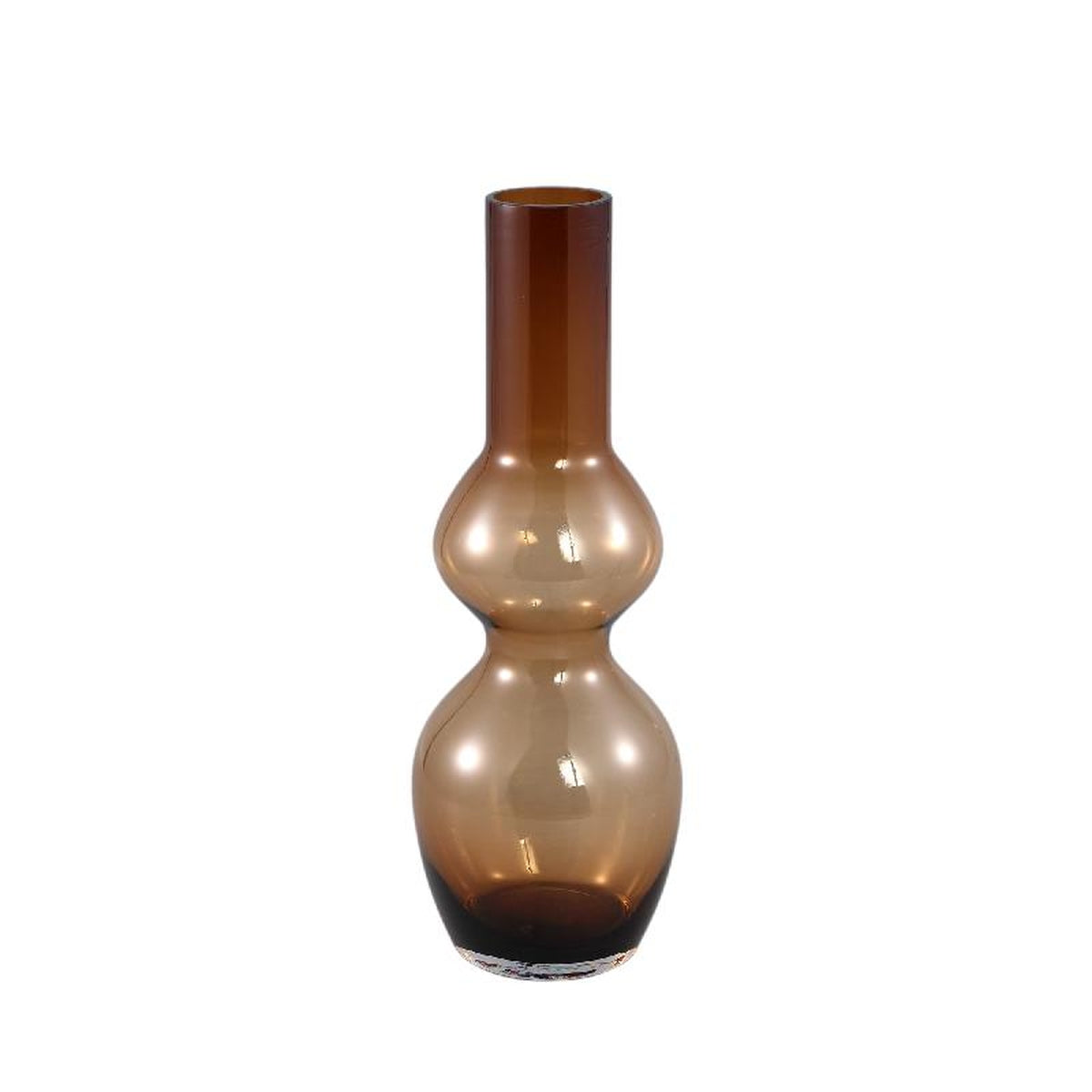 PTMD Joly Vaas - 16 x 16 x 45 cm - Glas - Bruin