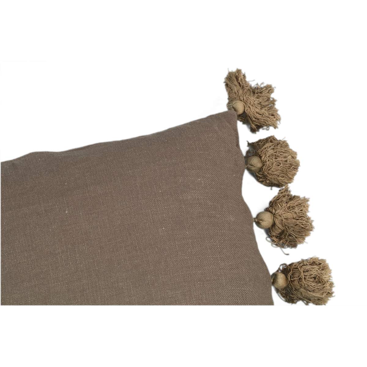 PTMD Dolly Sierkussen - 45 x 45 x 10 cm - Stof - Grijs