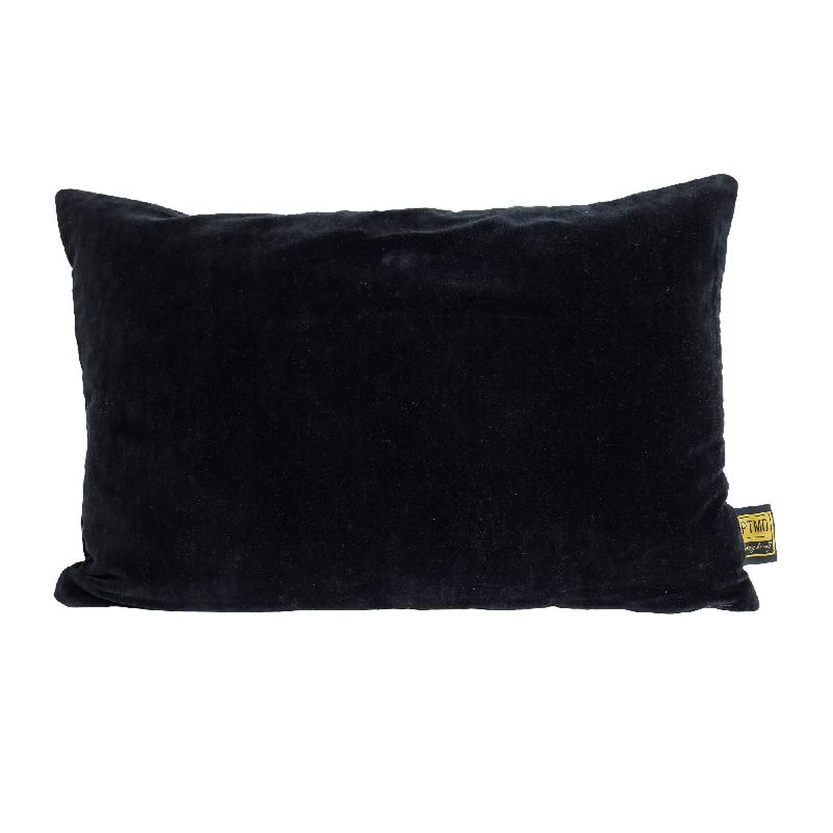 PTMD Floo Sierkussen Velvet - 60 x 40 x 10 cm - Katoen - Zwart