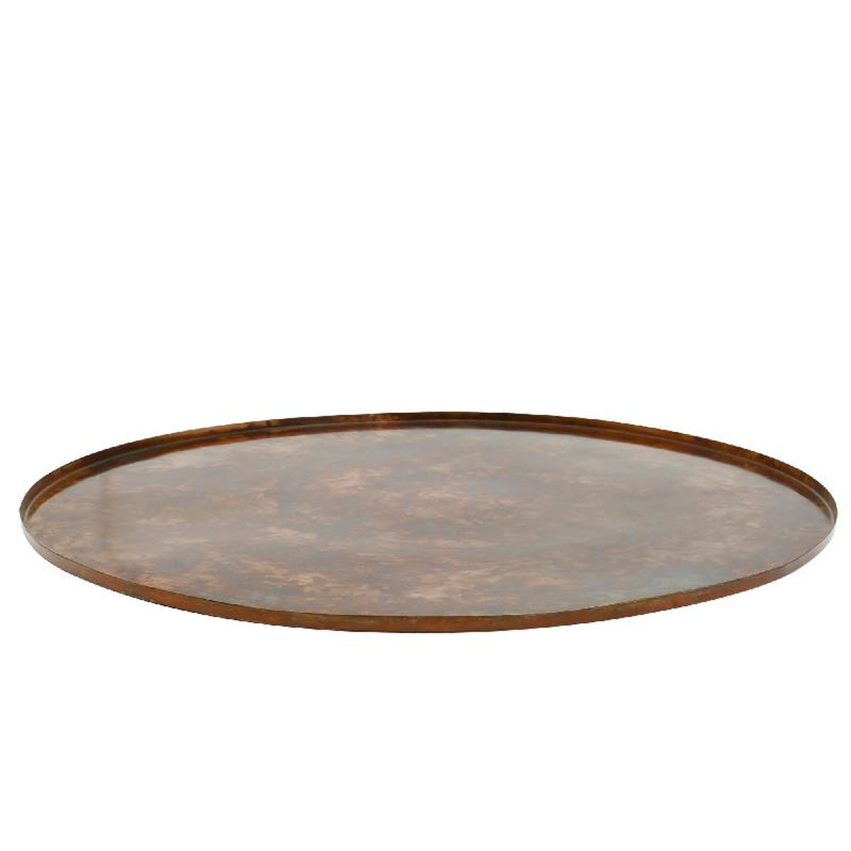PTMD Cars Dienblad Rond Antiek - Ø60 cm - Ijzer - Koper