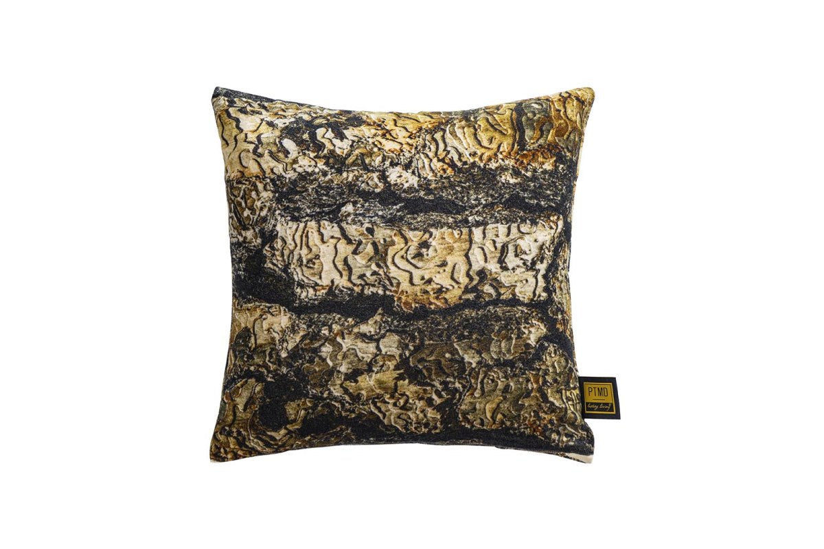 PTMD Rives Sierkussen - 45 x 10 x 45 cm - Fluweel - Bruin