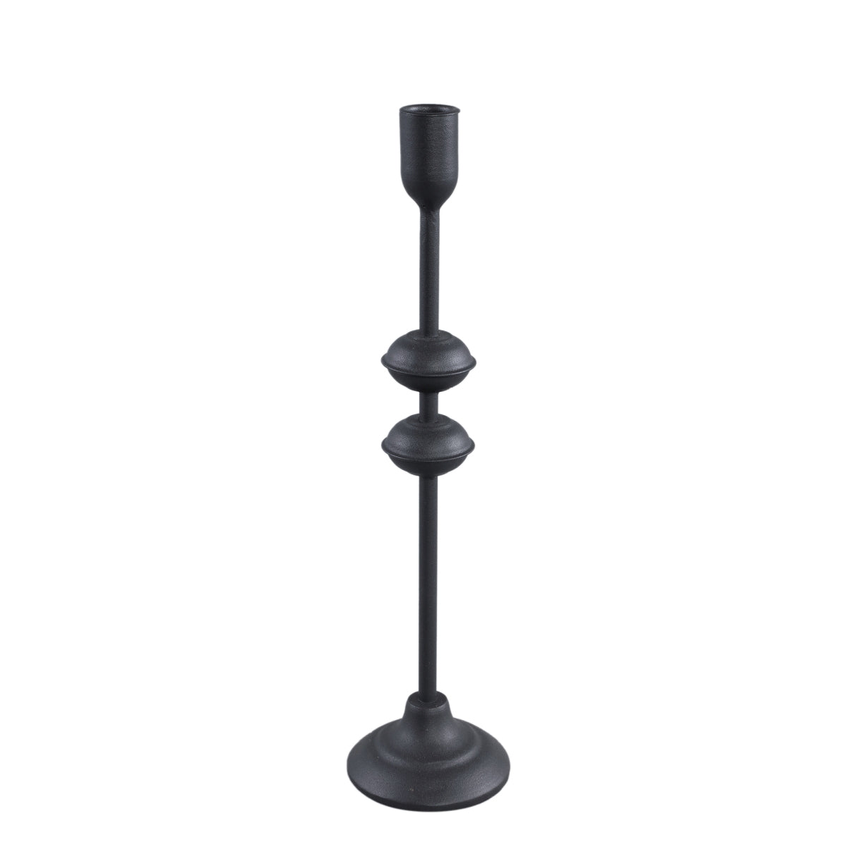 PTMD Ciba Kandelaar - 40 x 21 x 40 cm - Ijzer - Zwart