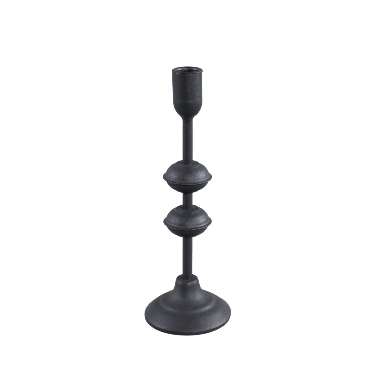PTMD Ciba Kandelaar - 44 x 25 x 64 cm - Ijzer - Zwart