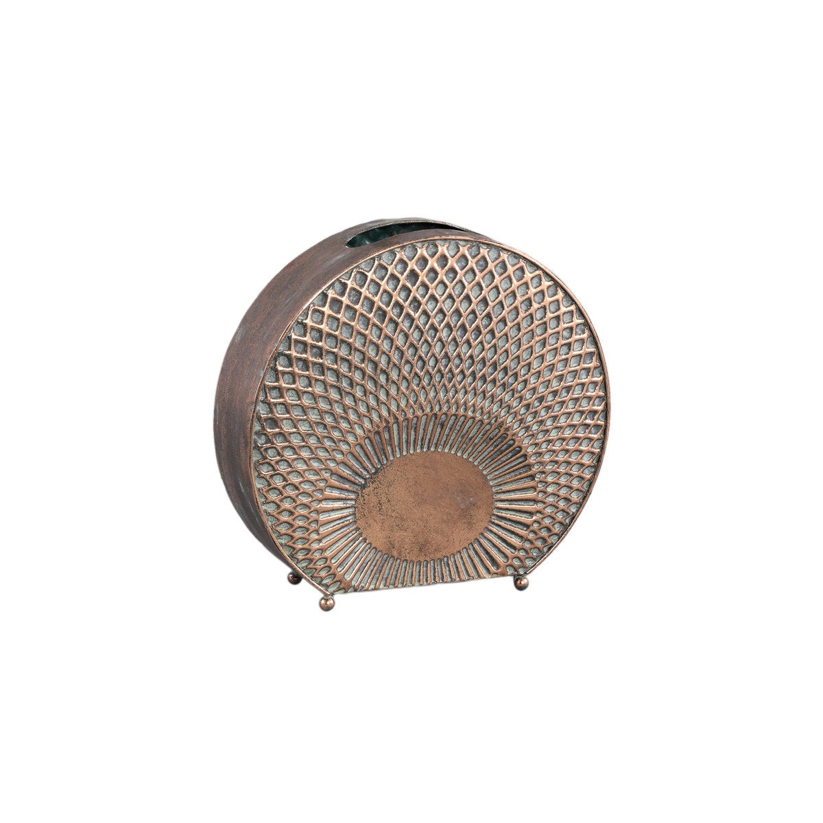 PTMD Yoeri Decoratief Object - 31 x 11 x 29 cm - Ijzer - Koper