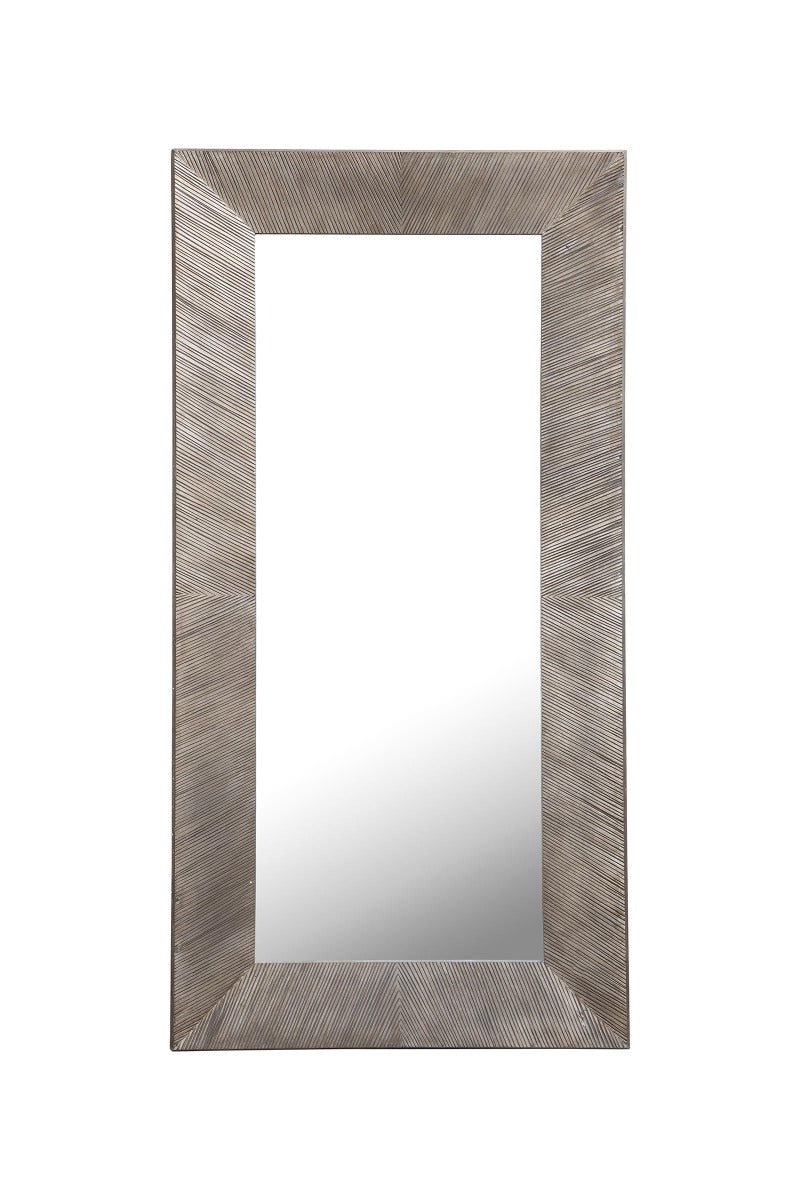PTMD Zapp Spiegel - 90 x 3 x 180 cm - MDF - Zilver