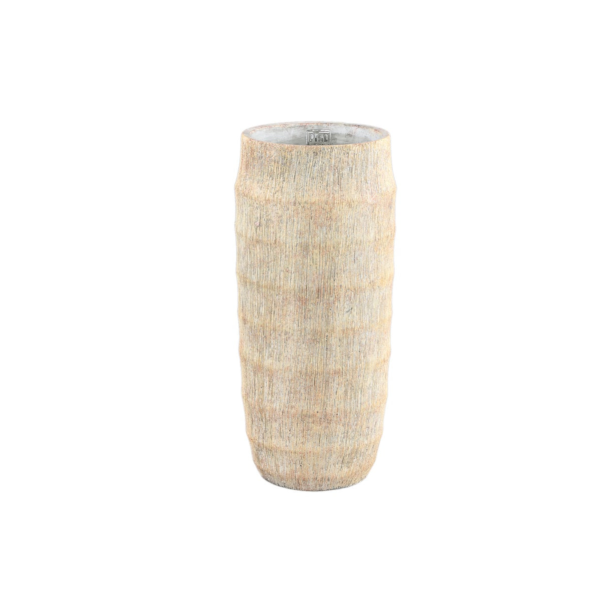PTMD Sary Bloempot - 20 x 20 x 45 cm  - Cement - Créme