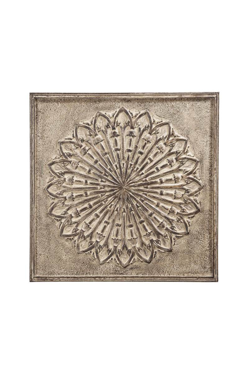 PTMD Casa Wandpaneel - 90 x 4 x 90 cm - MDF - Bruin