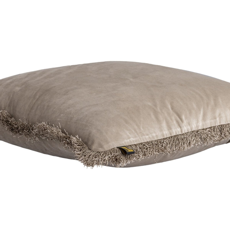 PTMD Nous Sierkussen - 60x3x60 cm - Fluweel - Beige