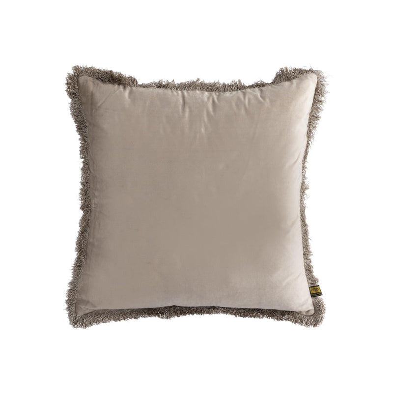 PTMD Nous Sierkussen - 60x3x60 cm - Fluweel - Beige