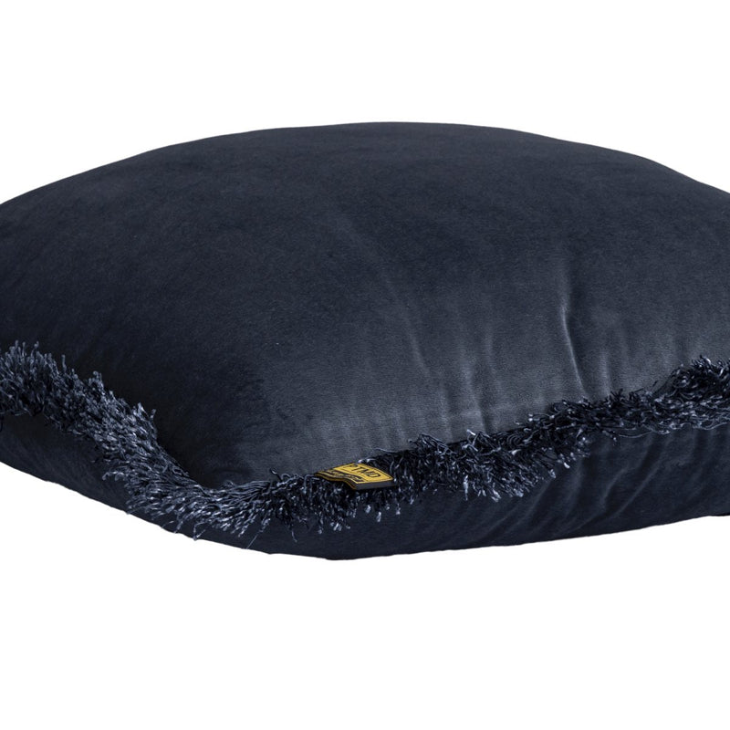 PTMD Nous Sierkussen - 45x3x45 cm - Fluweel - Blauw