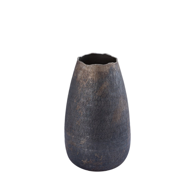 PTMD Semin Bloempot - 17x17x30 cm - Aluminium - Zilver