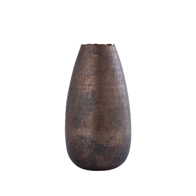 PTMD Semin Bloempot - 21x21x38 cm - Aluminium - Koper