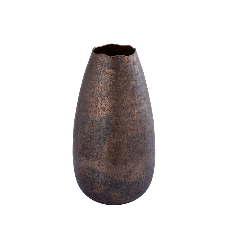 PTMD Semin Bloempot - 21x21x38 cm - Aluminium - Koper
