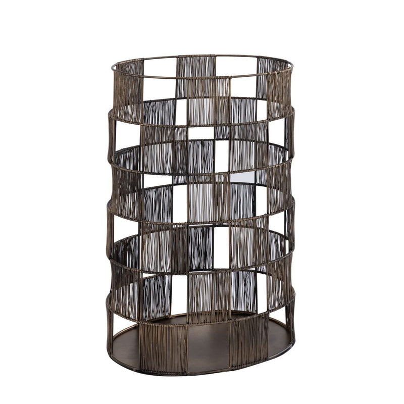PTMD Stenn Windlicht - 31x23x51 cm - Ijzer - Messing
