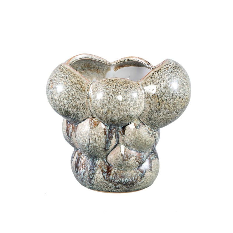 PTMD Jodie Bloempot - 23x23x22 cm - Keramiek - Groen