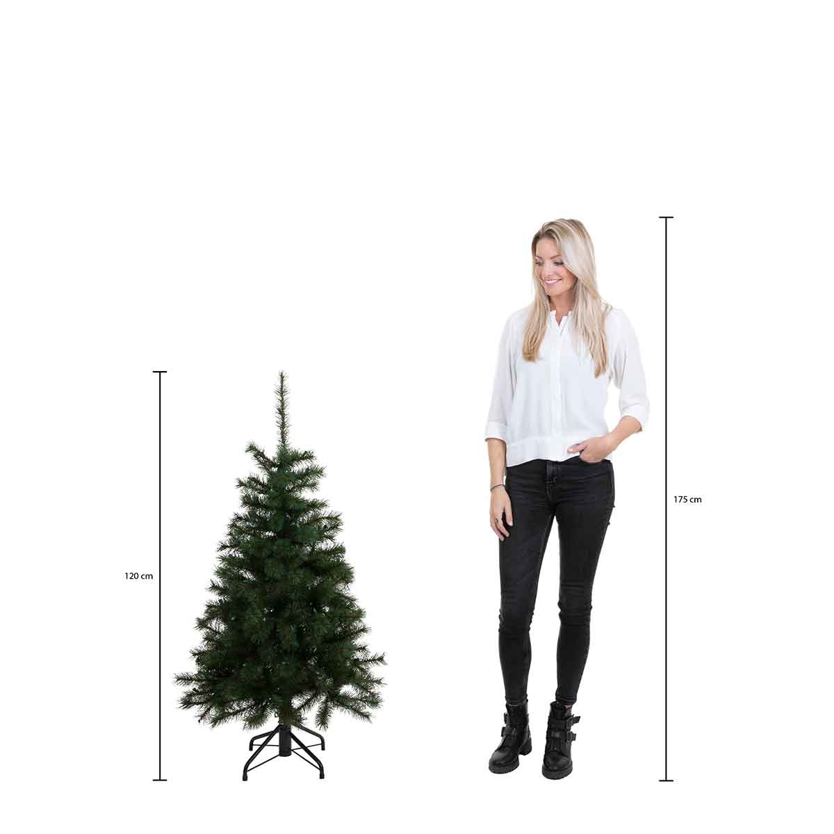 Triumph Tree Franse kunstkerstboom tuscan maat in cm: 120 x 81 groen