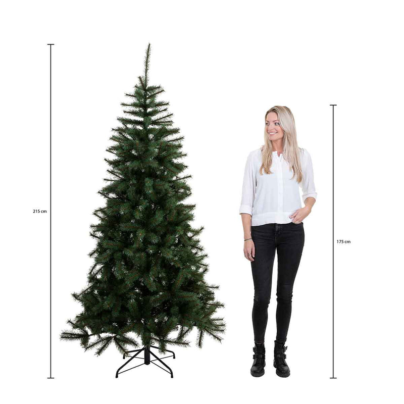 Black Box kunstkerstboom dunville pine maat in cm: 215 x 140 groen