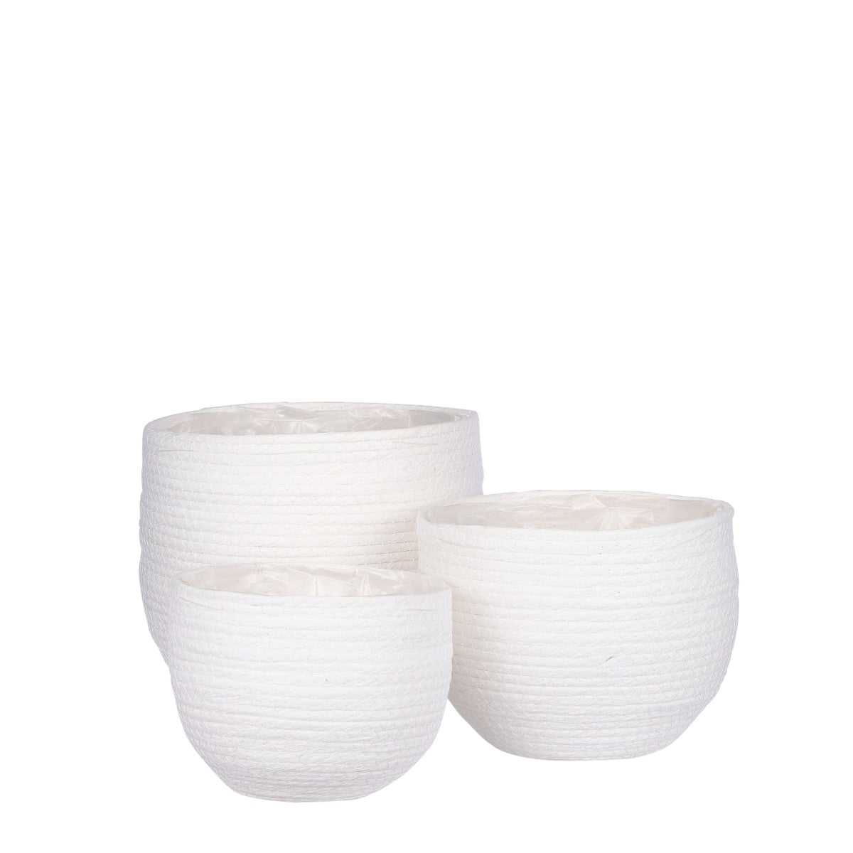 Mica Decorations Jorck Manden Set - 25x25x24 cm - paper - Wit