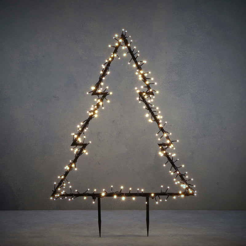 Luca Lighting Kerstboom Tuinsteker - 72x1x100 cm - 225 LED - Zwart