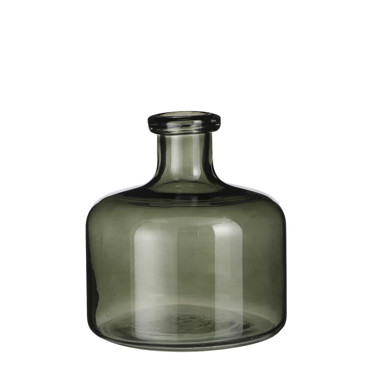 Mica Decorations Regal Vaas - 20x20x21.5 cm - Glas - Groen