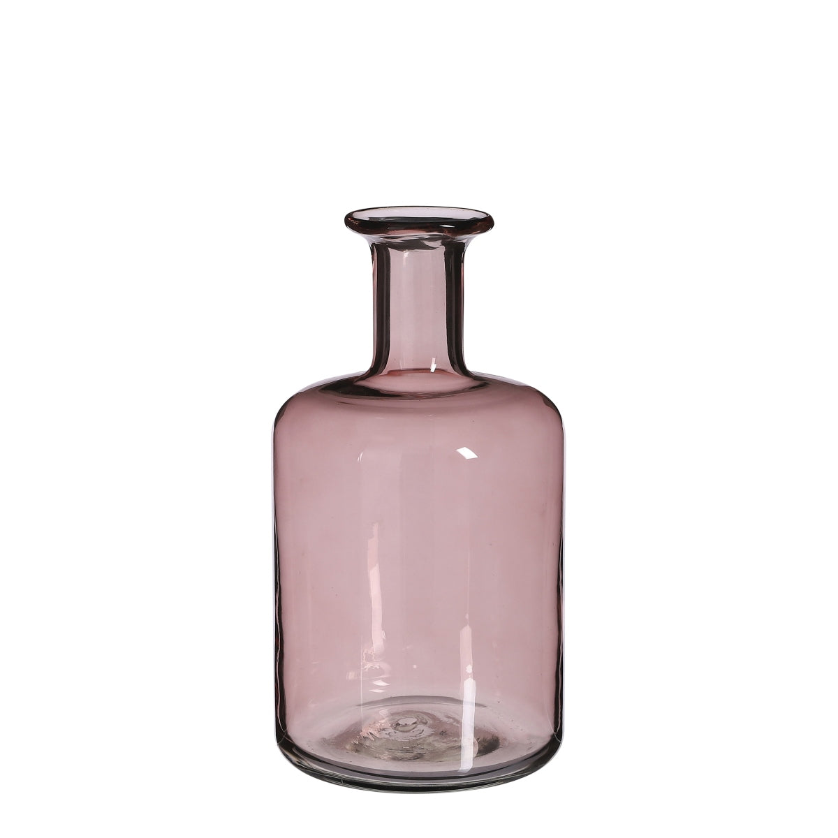Mica Decorations Regal Vaas - 16x16x30 cm - Glas - Roze