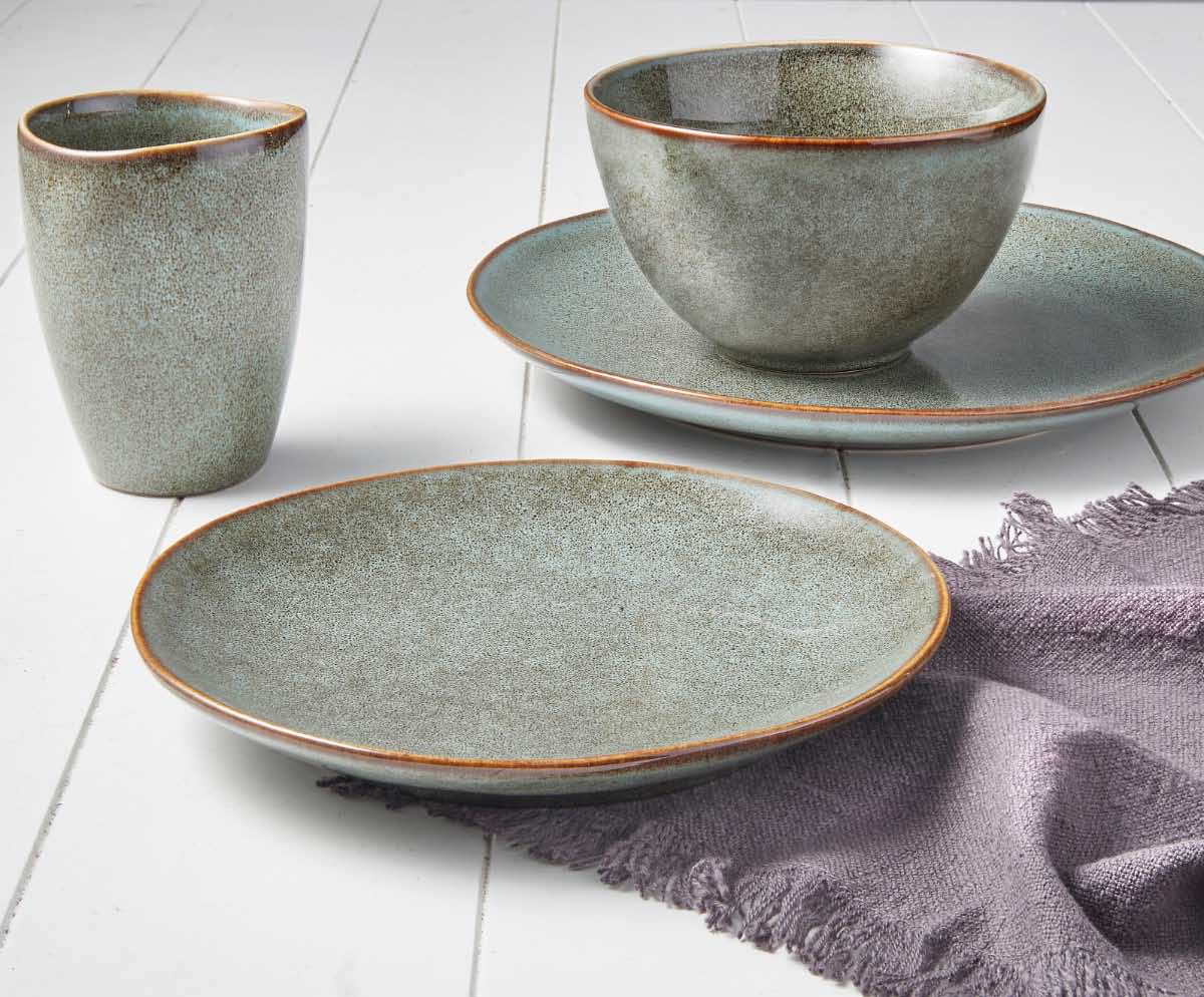 Mica Decorations Tabo Serviesset 4 Persoons - 16-delig - Groen