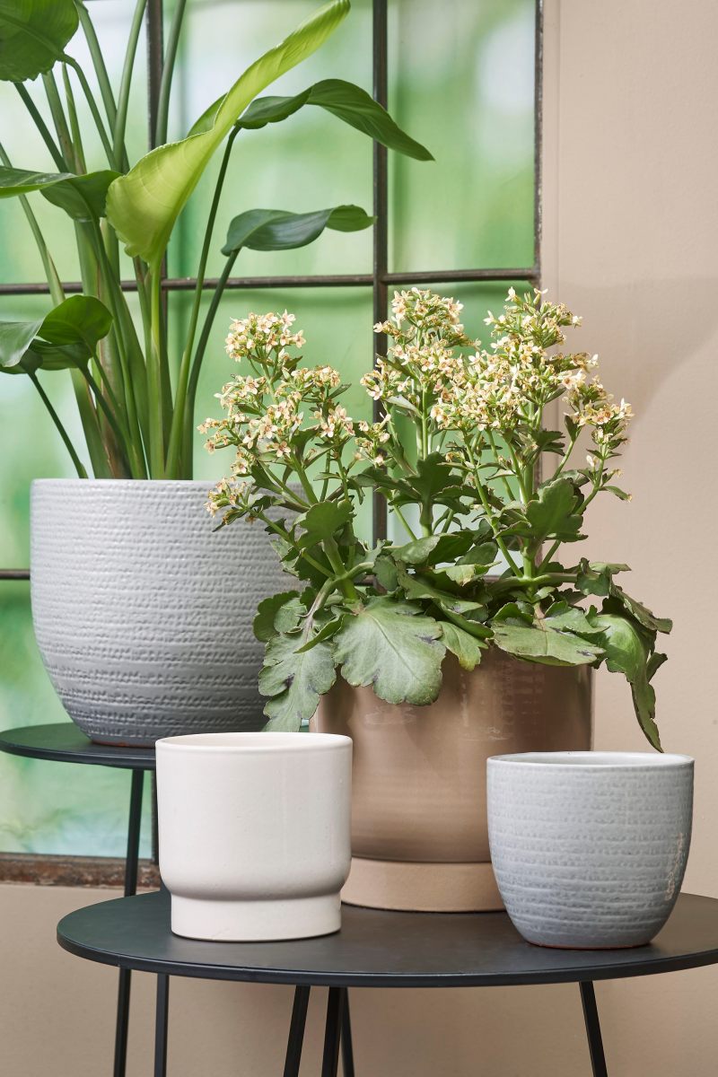 Mica Decorations Thiago Bloempot - 26x26x23 cm - Terracotta - Taupe
