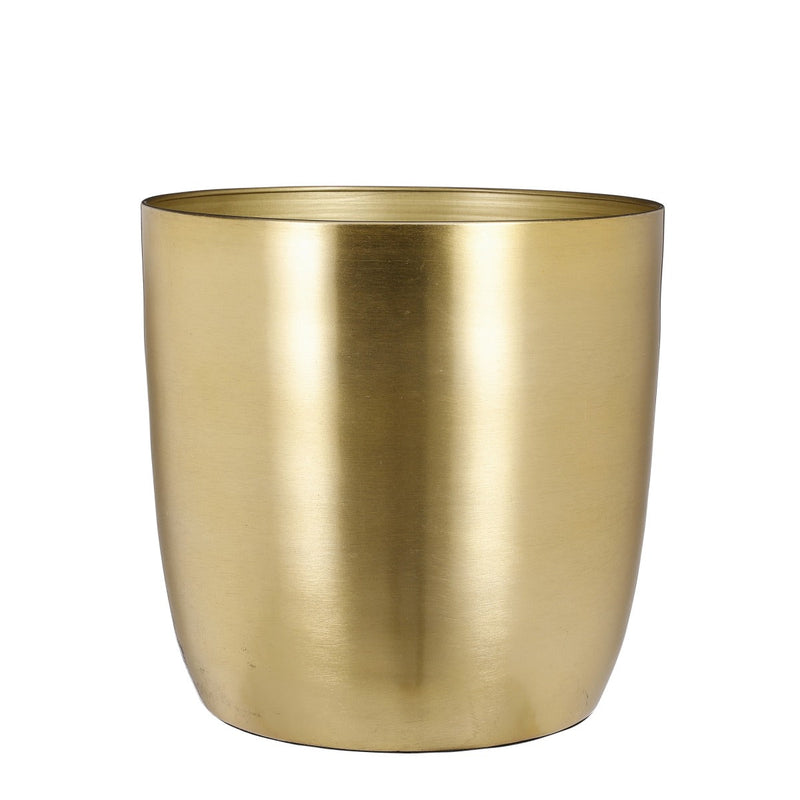 Mica Decorations Alano Bloempot - 24.5x24.5x23.7 cm - Ijzer - Goud
